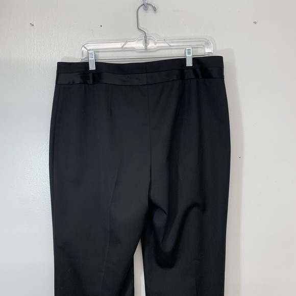 Talbots Heritage  Black Trouser Pants Wool Blend  14P Straight Capsule Classic - Picture 6 of 13